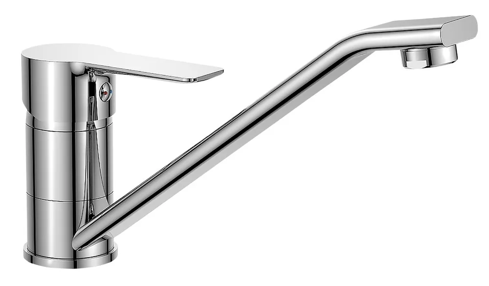Bezpečná Platba Bruckner BARON stojánková dřezová baterie, 186mm, otočné ramínko, chrom 612.050.1