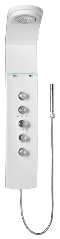 Omezená Nabídka Polysan LUK termostatický sprchový panel rohový 250x1300mm, bílá 80325