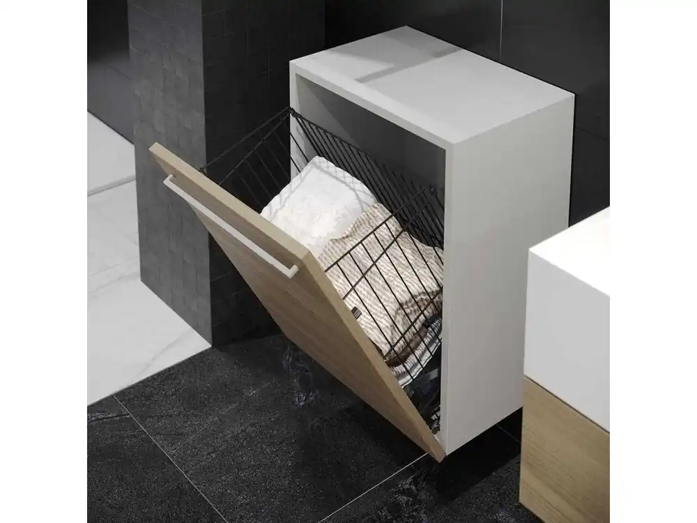 Koš na prádlo STARAX k zavěšení skládací antracit 350mm-280x260x500mm S-8122-A Časově Omezené