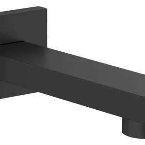 Tovární Cena Sapho Nástěnná výtoková hubice, hranatá, 160mm, černá mat BO412