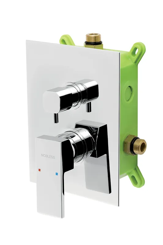 Ověřený Podomítková baterie s boxem 2 vývody, EDGE BOX36051R,0