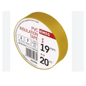 Akce EMOS F61926 Páska izolační 19mmx20m PVC ŽLUTÁ