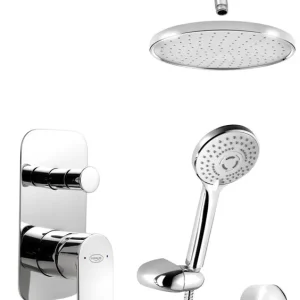 Sleva Aqualine DAPHNE podomítkový sprchový set s pákovou baterií, 2 výstupy, chrom DH943
