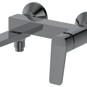 Vysoce Kvalitní Aqualine FLERY nástěnná vanová/sprchová baterie, otočné ramínko, gun metal FY010GM