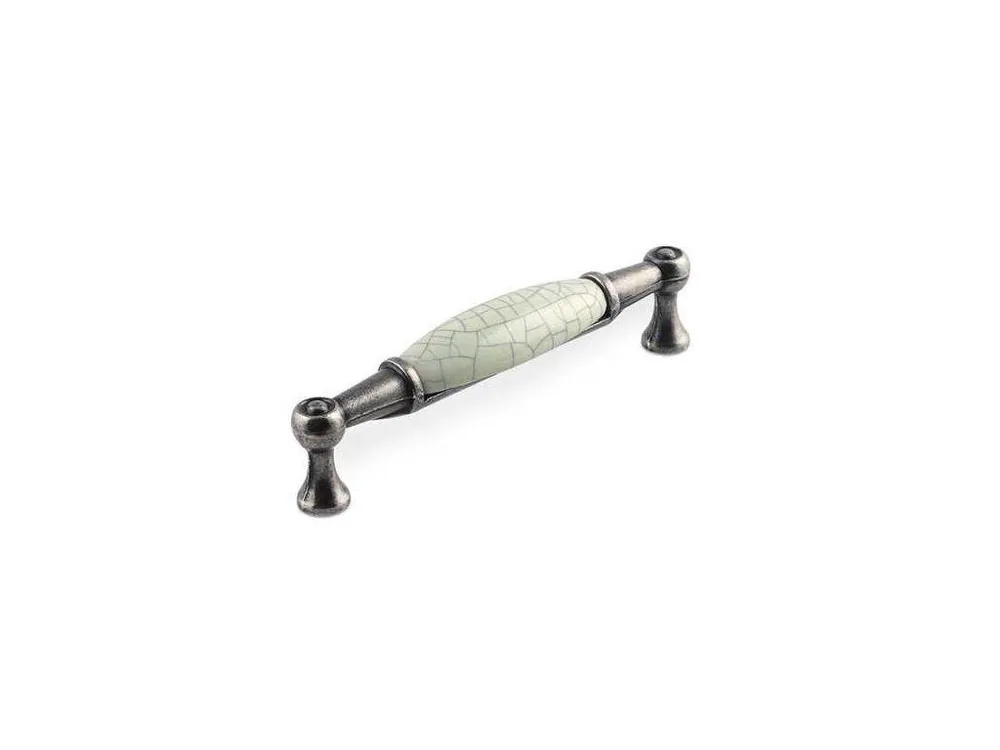 Vrácení Zdarma Úchytka SIRO 1699-107 96/107mm starostříbro/porcelán popraskaný ZN29/PC5