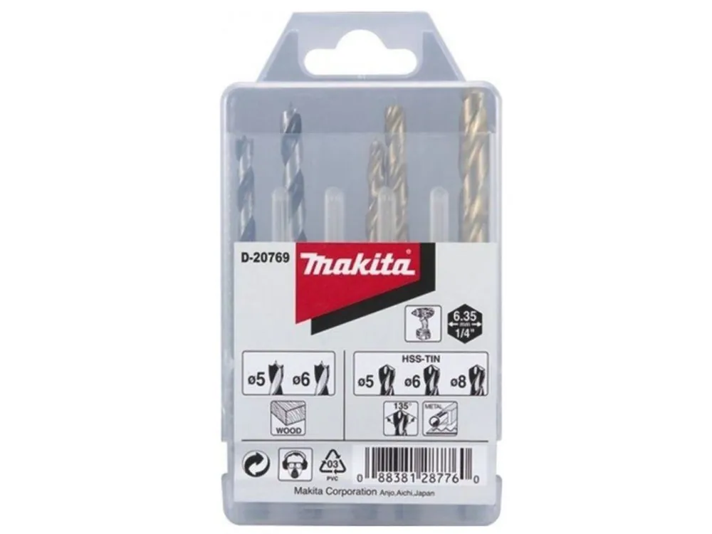 Super Cena MAKITA D-20769 sada vrtáků šestihran 1/4