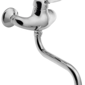 Aktuální Sapho KIRKÉ WHITE nástěnná baterie, bílá páčka, chrom KI15BC