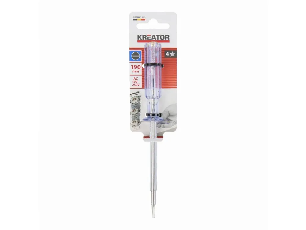 KRTH21903 - Zkoušečka napětí VOLT TESTER 100-250V 190mm Nejprodávanější