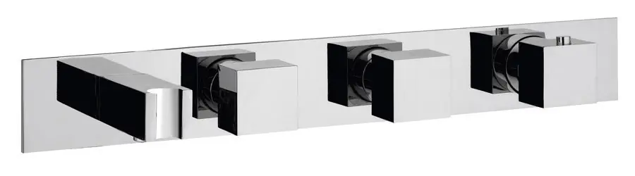 Cenová Bomba Sapho Podomítková termostatická baterie s držákem ruční sprchy,2 výstupy,hranatá,chrom MB453