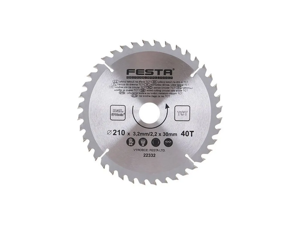 FESTA 22332.01 Kotouč pilový SK 210/3.2/30mm 40T Bezpečná Platba