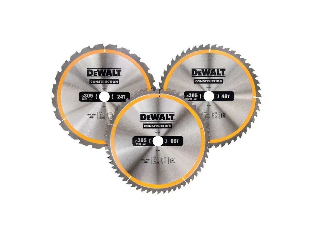 Levný DeWALT DT1964 Sada 3 ks pilových kotoučů 305 × 30 mm