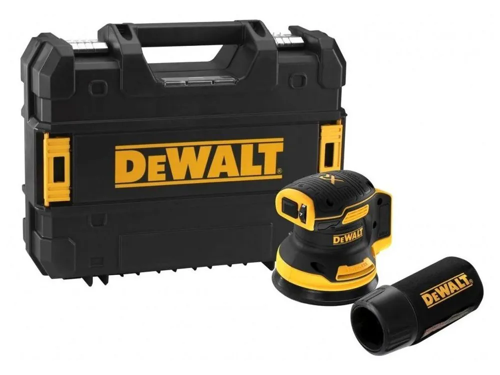 Ověřený DEWALT DCW210NT AKU EXCENTRICKÁ BRUSKA 125MM, 18V, BEZ BATERIE A NABÍJEČKY, V KUFRU T-STAK
