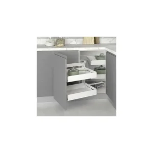 Koš rohový STARAX Unique Box - 4 koše CORNER LEVÝ bílá 450mm - 860-965x530x530mm S-3001-UB-W Nakupujte Hned