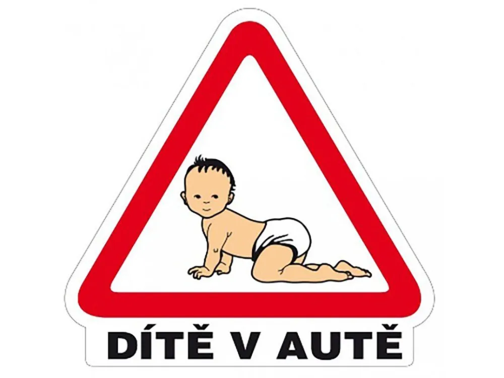 Samolepka - DÍTĚ V AUTĚ 160x155mm Nová Kolekce