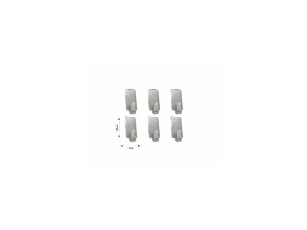 Časově Omezené Věšák samolepící MINI 15x35mm NEREZ bal.6ks ESO