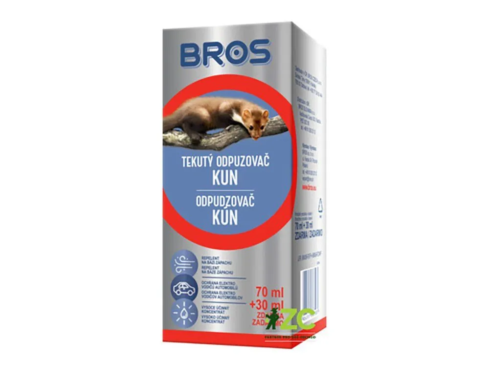 Výhodná Nabídka Odpuzovač kun tekutý 70ml+30ml BROS