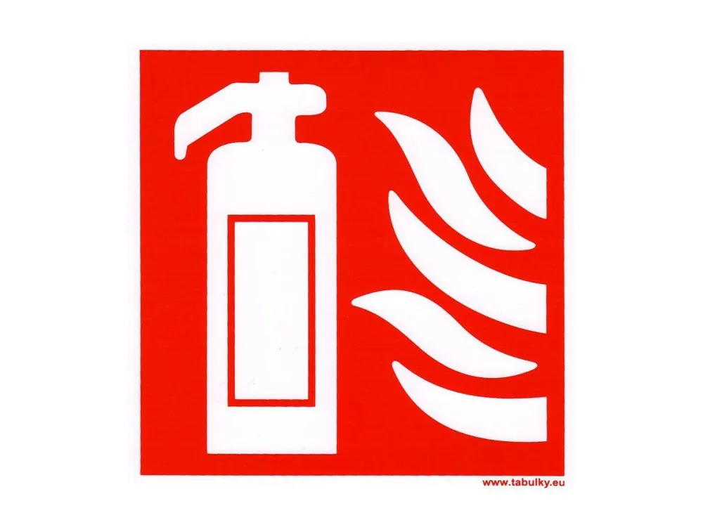 Tabulka - SYMBOL HASICÍ PŘÍSTROJ 148x148mm PH fotoluminiscenční Levný