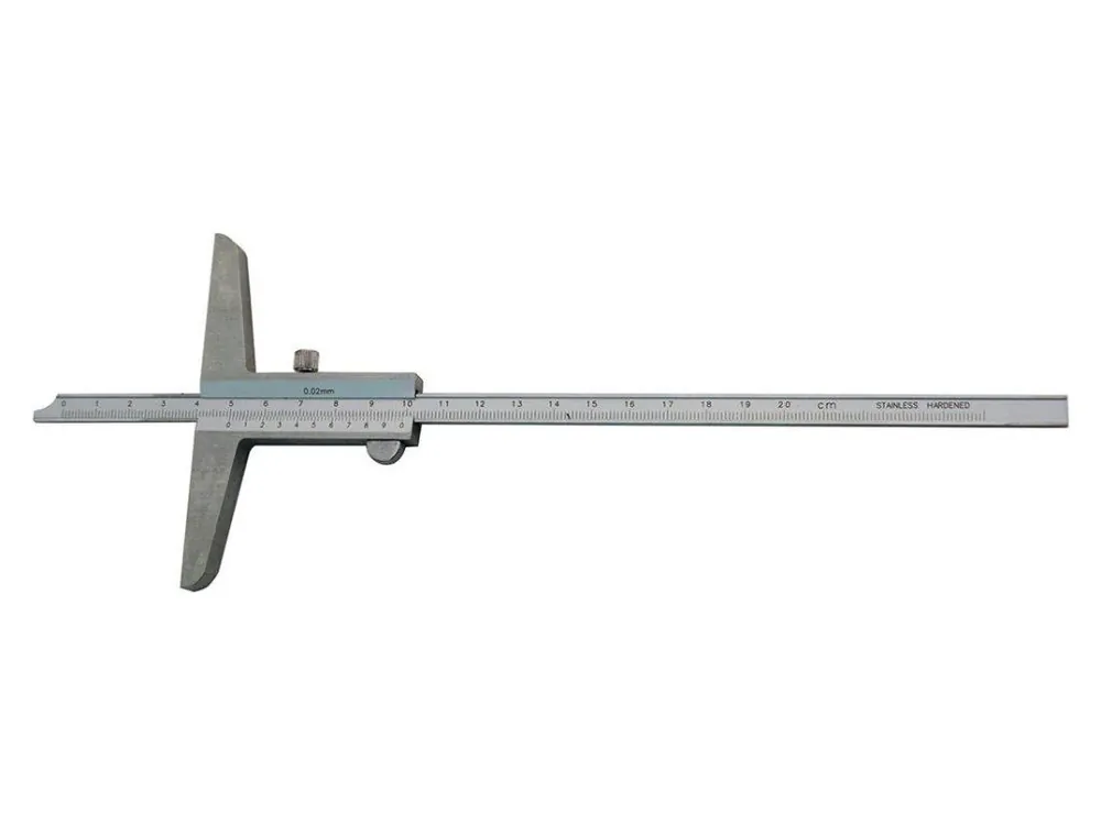 Hloubkoměr bez nosu 300/0,02mm KMITEX Značkový