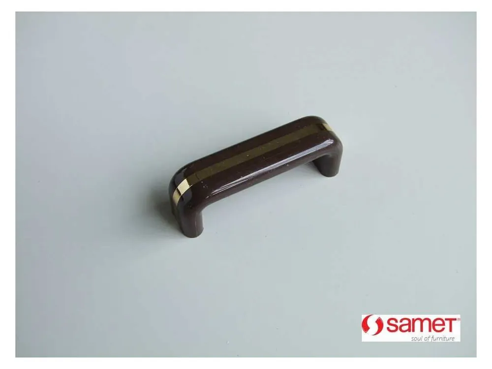 Bezpečná Platba SAROS 64mm plast hnědá+Ms 060553