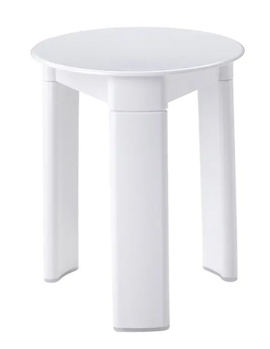 Finální Výprodej Gedy TRIO koupelnová stolička, průměr 33x40cm, bílá 2072