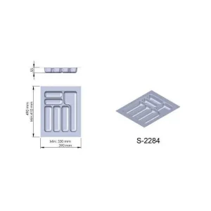 Příborník plast antracit 390x490x55 mm - 450 STARAX S-2284-A* Sleva