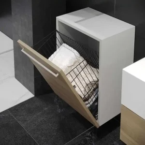 Aktuální Koš na prádlo STARAX k zavěšení skládací antracit 500mm-430x260x500mm S-8125-A