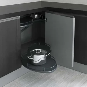 Systém rohový výsuvný - ledvinka STARAX antracit s tlumením LEVÁ 850x490x600 (500mm) S-3113-A* Nakupujte Hned