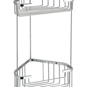 Tovární Cena Gedy SMART dvoupatrová rohová police 200x325x151mm, chrom 2482