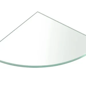 Expresní Doručení Sapho Police rohová, čtvrtkruhová 200x200x8mm, čiré sklo 23487