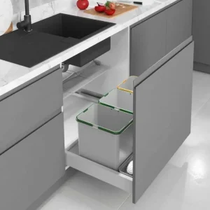 Vložka s odpadkovými koši STARAX 900mm-840-800x490-415x330mm 3x16 L+3x1 L S-2566-G Jen Po Omezenou Doba