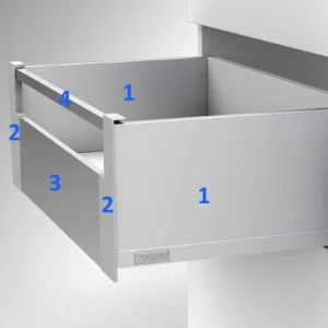 Flowbox IN-držáky předního čela/desky H-144 ANTHRACITE bez bočního relingu Sezónní Sleva