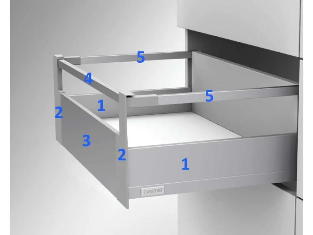 Flowbox IN-držáky předního čela/desky H-58 ANTHRACITE s relingem Levný