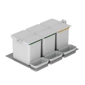 Kup Teď Vložka s odpadkovými koši STARAX 800mm-740-705x490-415x330mm 3x16 L+3x1 L S-2556-G*