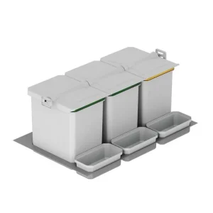 Vysoce Kvalitní Vložka s odpadkovými koši STARAX 600mm-540-470x490-415x330mm 2x16 L+2x1 L S-2536-G*