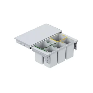 Odpadkový koš STARAX - SUPER CENA 2x16+3x12+1 L 900mm-864x460x370mm s tlumením BLUM S-2388-G Nakupujte Hned