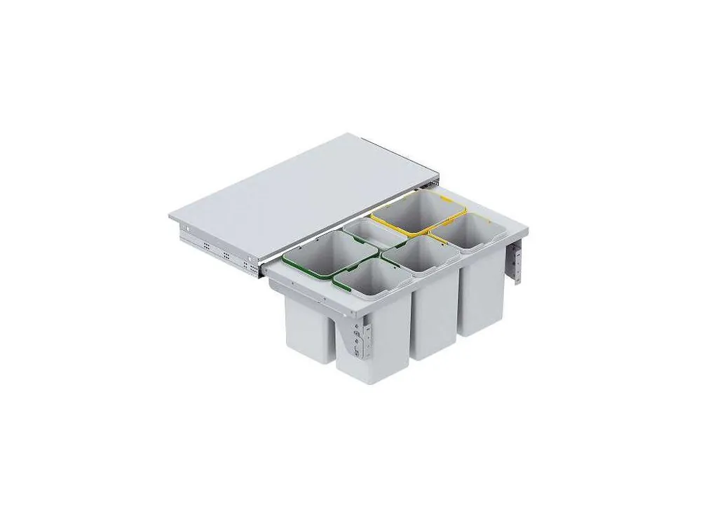 Odpadkový koš STARAX - SUPER CENA 2x16+3x12+1 L 900mm-864x460x370mm s tlumením BLUM S-2388-G Nakupujte Hned
