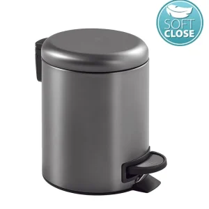 Rychlé Dodání Gedy POTTY odpadkový koš 3l, Soft Close, gun metal 320981