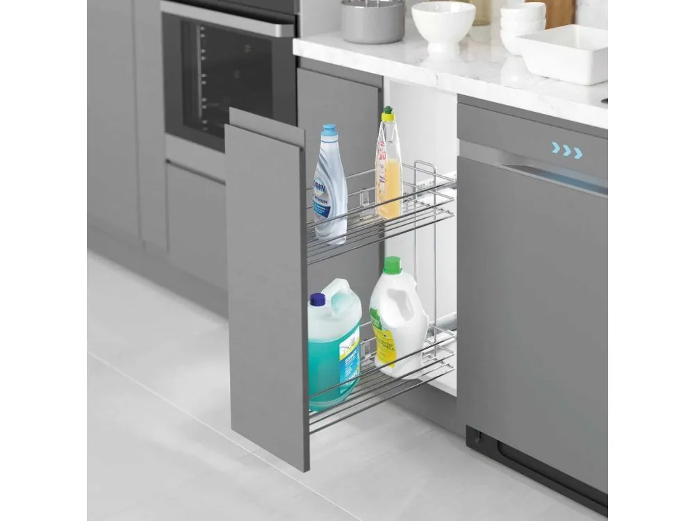 Ihned K Objednání Plnovýsuvný 2 koš STARAX- lahvovník chrom 300mm-203x475x495mm tlumení BLUM pravý S-2444-C