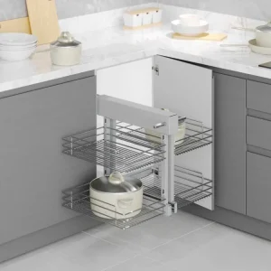 Jen Po Omezenou Doba CORNER - výsuvný systém STARAX pravo-levý chrom 640x510x560mm S-3007-C