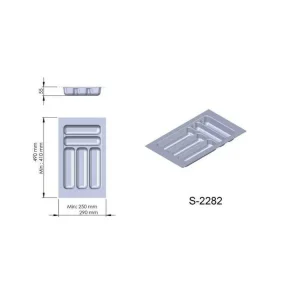 Hit Sezóny Příborník plast šedý 290x490x55 mm - 350 STARAX S-2282-G*