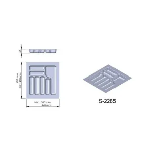 Příborník plast šedý 440x490x55 mm - 500 STARAX S-2285-G* Omezená Nabídka