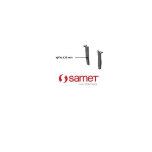 Koupit Online Úchyt příčného panelu H:120mm šedý (1reling)-cena za 2 ks SAMET