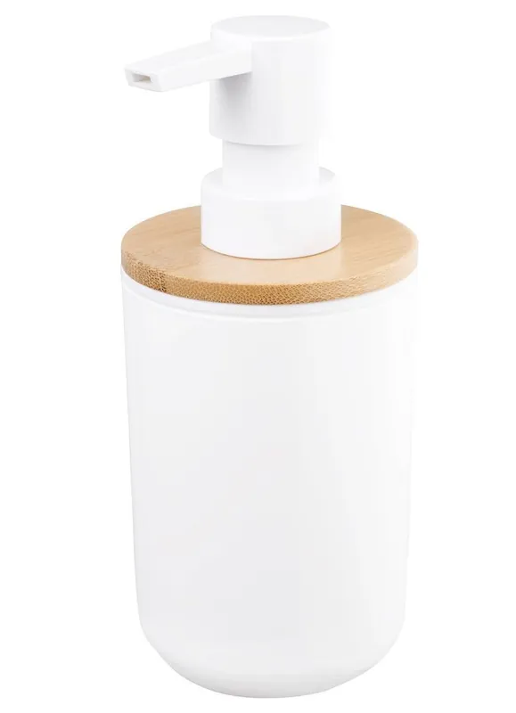 Aqualine SNOW dávkovač mýdla na postavení 350ml, bílá/bambus 7578 Nejprodávanější