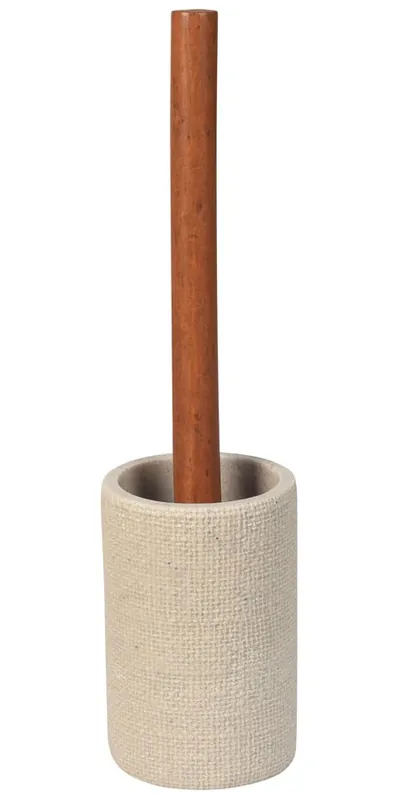 Originální Sapho CRAFT WC štětka na postavení, acacia/béžová 8568