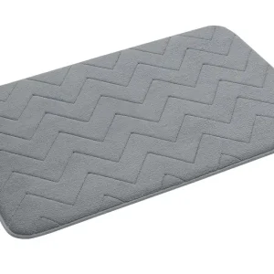 Cenový Hit Gedy MOUSSE koupelnová předložka, 50x80cm, 100% polyester, protiskluz, šedá 96MS508008