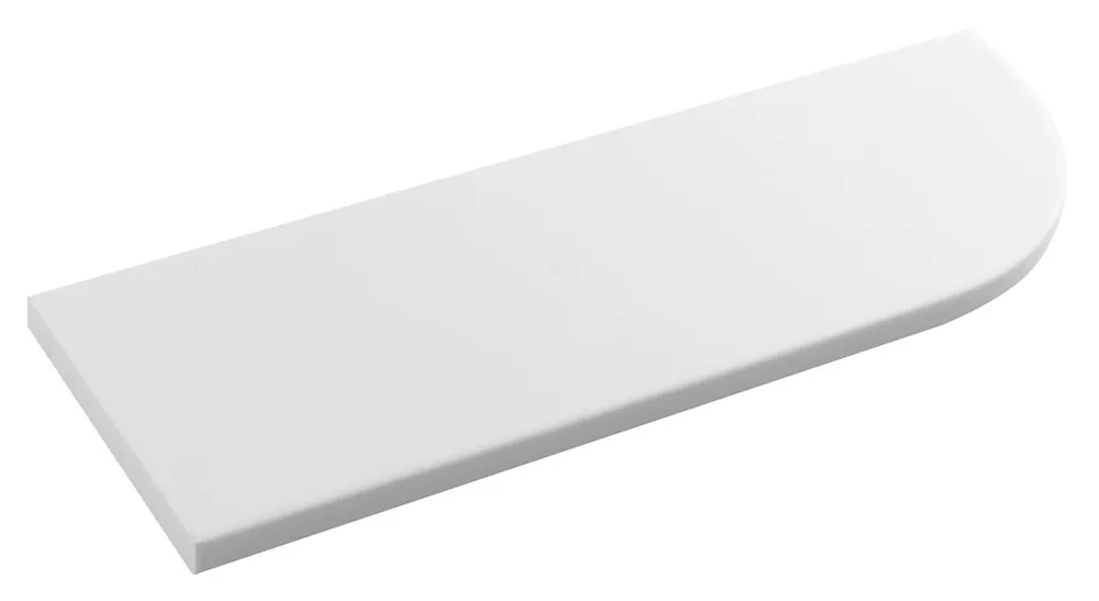 Značkový Sapho ABELINE rohová police rockstone 300x100mm, excentrická, bílá mat AE300-0101