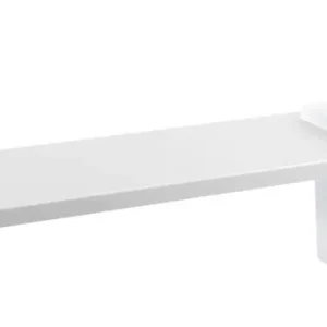 ABELINE police, sklenka + dávkovač/černá, 600mm, rockstone, bílá mat AE602-0101-03 Nejlepší Cena