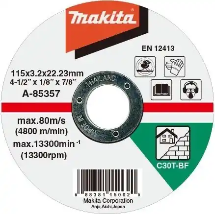 Cenově Výhodný Řezný kotouč 115x3,0x22 KÁMEN A-85357 MAKITA