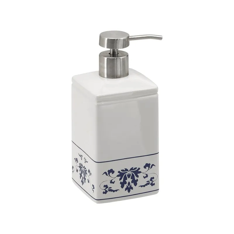 Poslední Šance Gedy CIXI dávkovač mýdla na postavení, porcelán, bílá/modrá CX8189