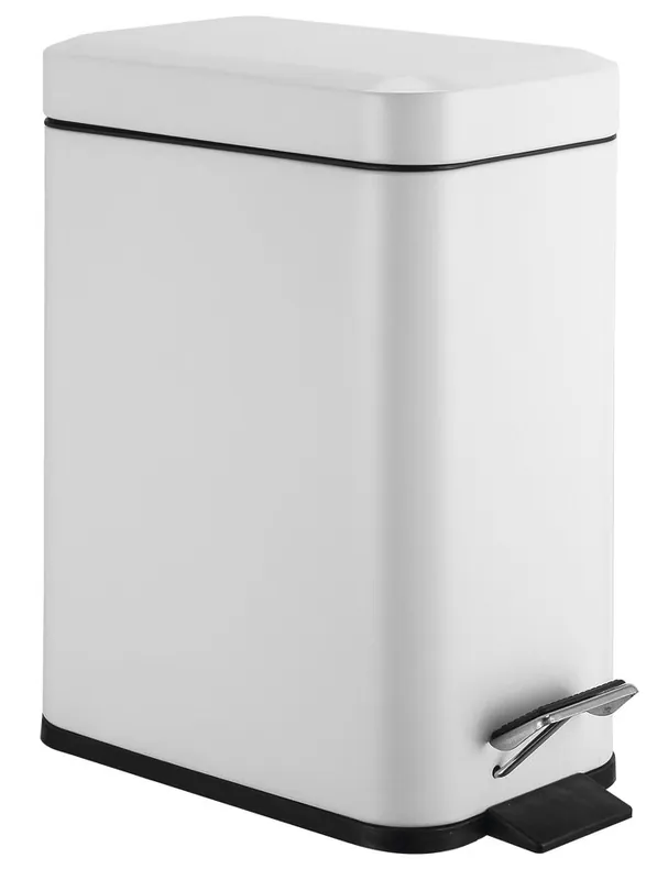 Aqualine SIMPLE LINE odpadkový koš obdélníkový 5l, bílá mat GAQ005W Autentický